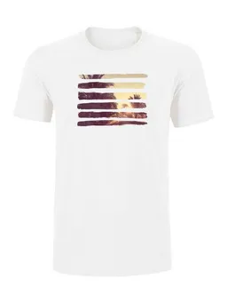 Human Family Human Family Herren Sommer T-Shirt Rolls "Nature Stripes" in weiß – Produktbild 1 von 1
