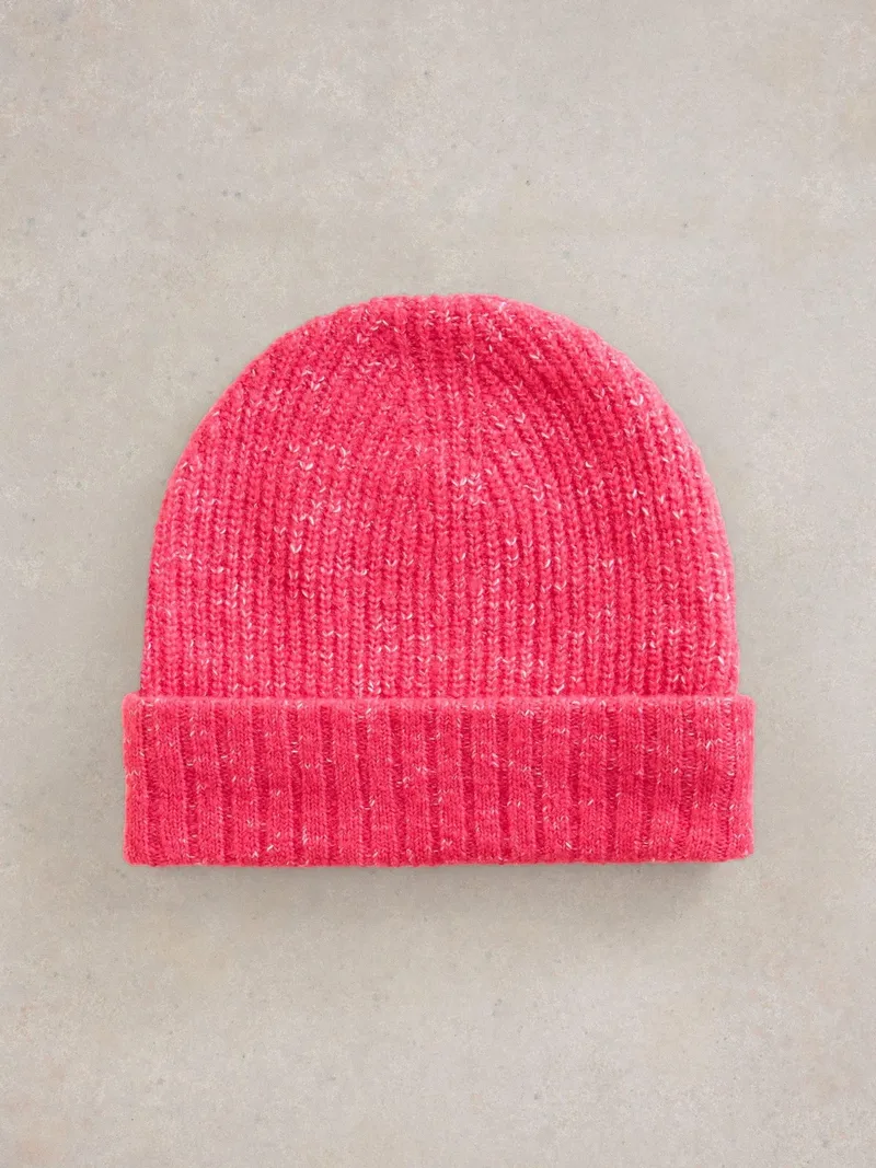 White Stuff Strickmütze Abby - Einheitsgröße, Leuchtend rosa, – Produktbild 2 von 2