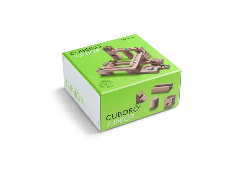 CUBORO CUBORO Kugelbahn Junior aus unbehandeltem Buchenholz Maße: 5 x 5 x 5 cm, Natur, – Produktbild 2 von 2