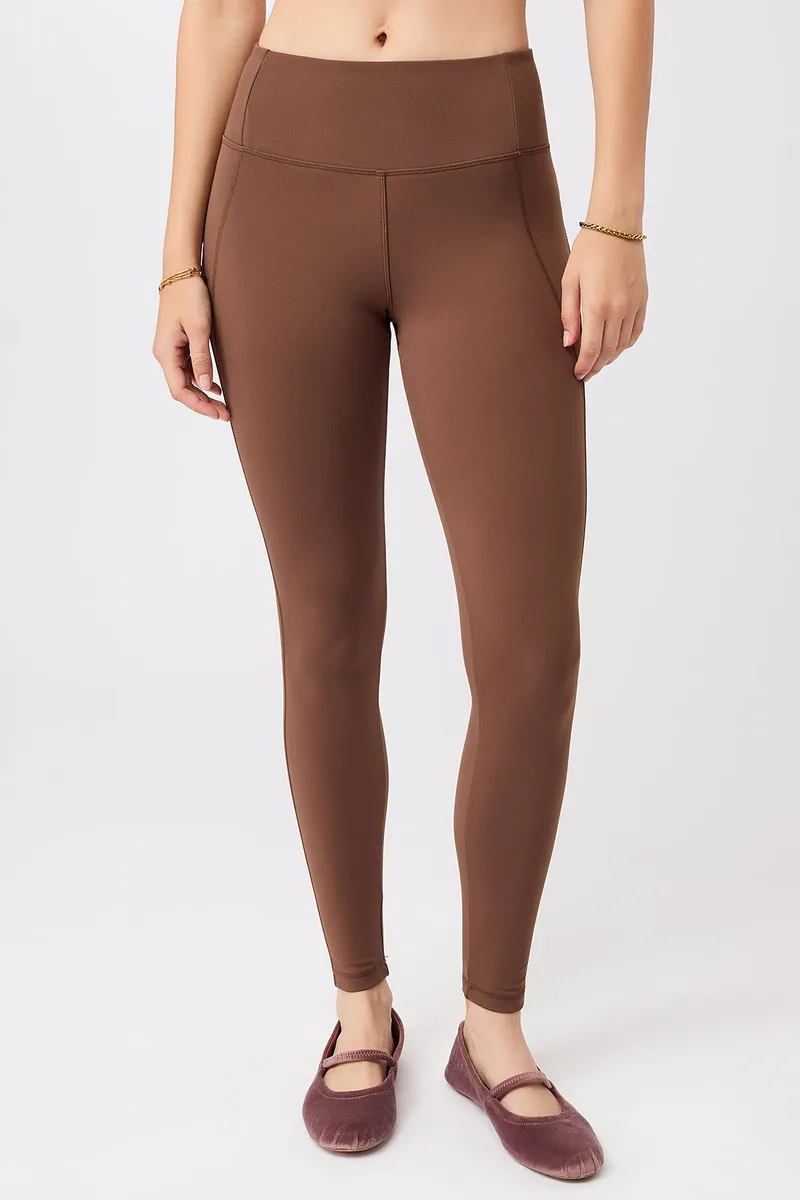 mandala MANDALA Damen vegan Leggings Limitless Wilderness, Braun, – Produktbild 1 von 2
