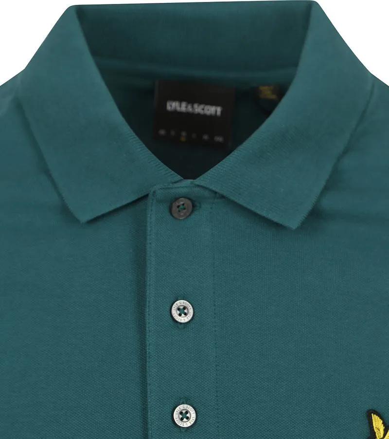 Lyle and Scott Lyle und Scott Polo Plain Dunkelgrün - Größe S, Grün, – Produktbild 3 von 3