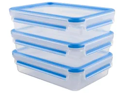 EMSA EMSA 3er-Pack Frischhaltedosen "Clip & Close" aus Kunststoff, 1,20 l – Produktbild 1 von 1