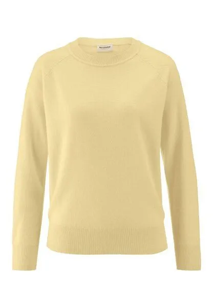 hessnatur hessnatur Strick Pullover Relaxed aus Cashmere mit Recycling-Anteil, Dunkle vanille, – Produktbild 3 von 4