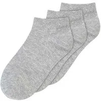 MELA Sneakersocken 3er Pack | von MELA | Fairtrade & GOTS zertifiziert, Grau-melange, – Produktbild 1 von 1