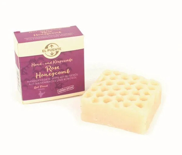 El Puente El Puente Hand- und Körperseife "Rose Honeycomb", Mehrfarbig, – Produktbild 1 von 4
