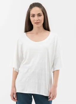 ORGANICATION ORGANICATION T-Shirt aus Bio-Baumwolle mit Volant-Ärmeln – Produktbild 1 von 1