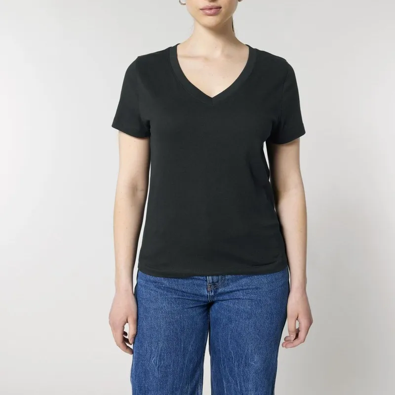 UNIPOLAR UNIPOLAR V-Neck T-Shirt Island, Black, – Produktbild 1 von 1