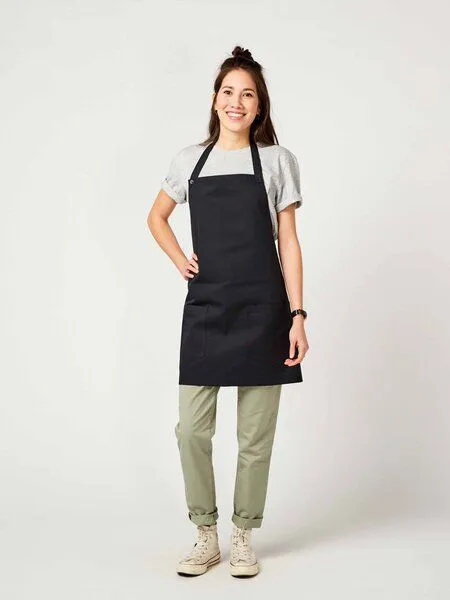 KAYA&KATO KAYA&KATO CO Latzschürze kurz TUNA, Black, – Produktbild 3 von 4