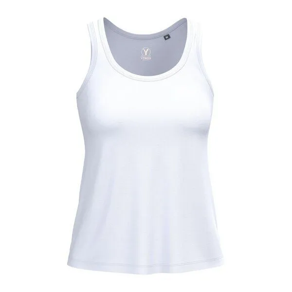 YTWOO YTWOO Slim Fit Damen Top, Weiß, – Produktbild 2 von 4