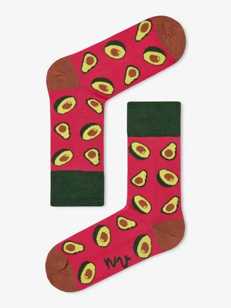 Natural Vibes Natural Vibes Avocado Socken Bio GOTS | Bunte Socken | Herren Damen Socken | Funny socks – Produktbild 3 von 3