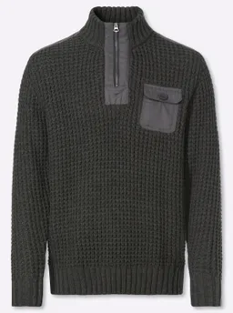 marco donati Langarm-Pullover graphit-meliert – Produktbild 1 von 1