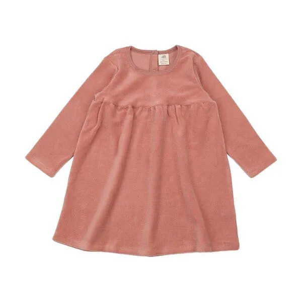 Walkiddy Kinder Langarmkleid GOTS zertifiziert, Bio-Baumwolle, rosa, weich & bequem – Walkiddy – Produktbild 1 von 2