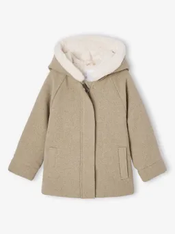 Vertbaudet Mädchen Wintermantel mit Kapuze und Schleife – Produktbild 1 von 1