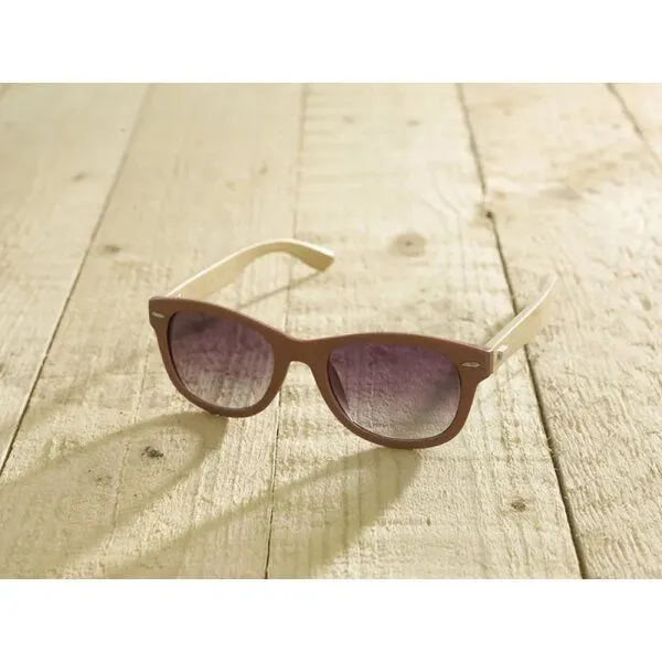 Antonio Verde Antonio Verde Ecosun – Sonnenbrille aus Bambus und recyceltem Kunststoff, Terra, – Produktbild 1 von 2
