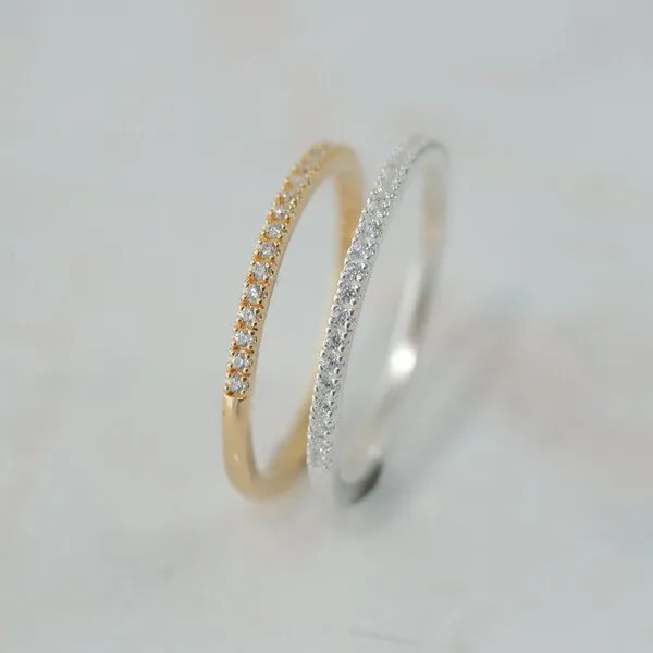 BELLYBIRD Jewellery BELLYBIRD Jewellery Ring - Bandring Zirkonia, Silber, – Produktbild 5 von 5