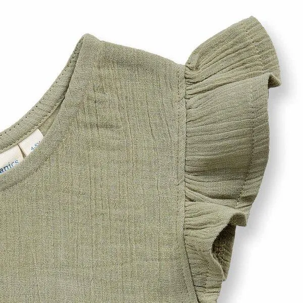 Sense Organics Sense Organics Mädchentop, Modell HOOLIA, Seegrasgrün, – Produktbild 2 von 2