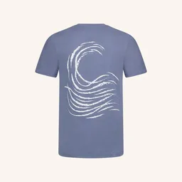 NORDLICHT NORDLICHT Statement T-Shirt Talvi Ozeanblau aus 100% Bio-Baumwolle – Produktbild 1 von 1