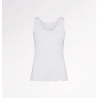 CASAGiN CASAGiN Gerafftes Tanktop mit weiten Schultern aus TENCEL, Weiss, – Produktbild 1 von 1