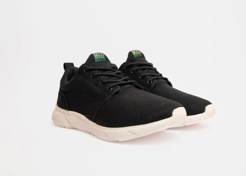 8000kicks EU 8000kicks EU Herren vegan Herren Sneaker Explorer V2 Schwarz Weiß, Schwarz, – Produktbild 2 von 2