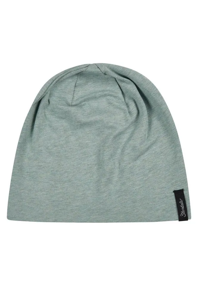 Sterntaler Sterntaler Beanie OCS Beanie melange (1-St) Kindermütze aus weichem Melange-Singlejersey, Silberfarben, – Produktbild 4 von 5