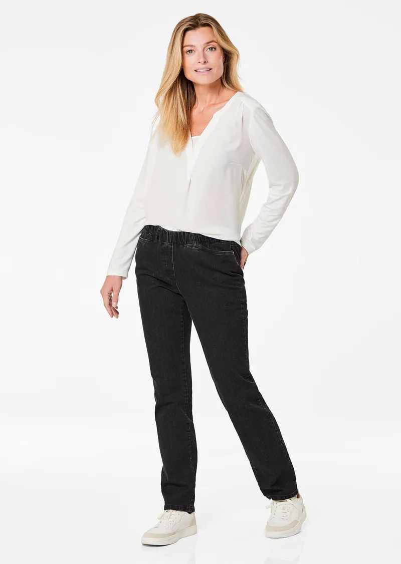 Goldner Klassische Schlupfjeans CARLA - schwarz - Gr. 215 von Goldner Fashion, Schwarz, – Produktbild 2 von 3