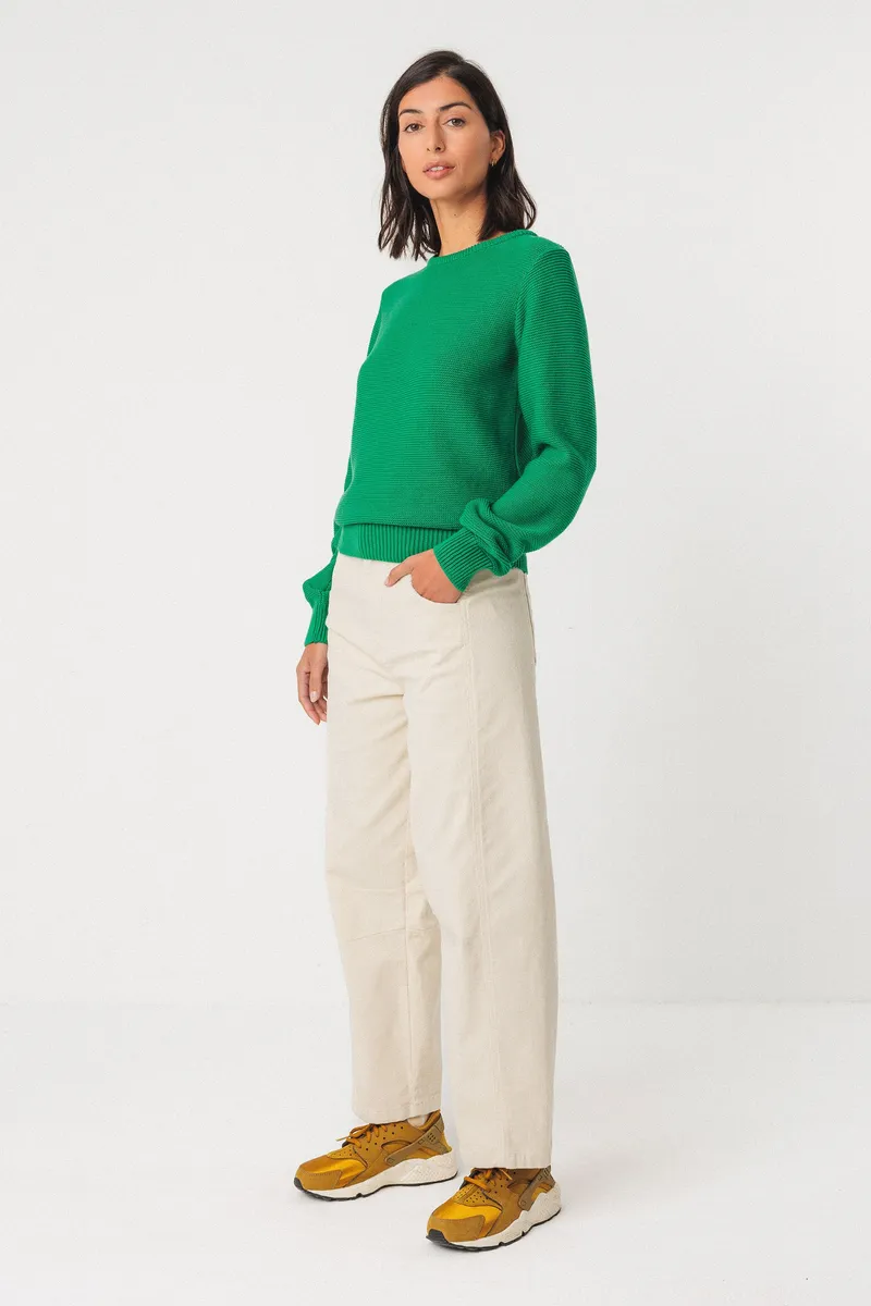 SKFK SKFK Damen vegan Pullover Iradi Grün, Grün, – Produktbild 2 von 3