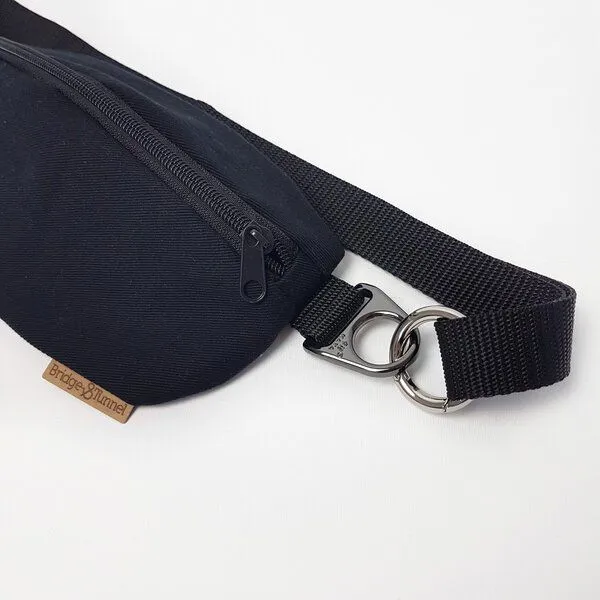 Bridge&Tunnel Bridge&Tunnel Bumbag Denim, All black, – Produktbild 3 von 3