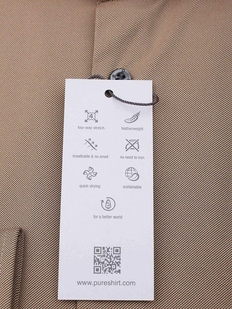 Pure Pure Functional Shirt Light Brown - Größe 42 (L), Braun, – Produktbild 3 von 3