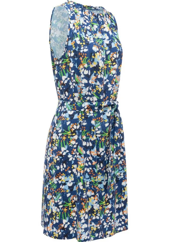 ragwear ragwear Strandkleid Isalie Print Leichtes Sommerkleid mit Rüschenkragen, Blau, – Produktbild 2 von 2
