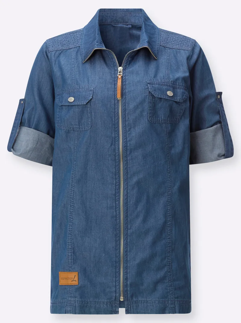 Witt Blusenjacke blue-bleached, Blue-bleached, – Produktbild 1 von 2