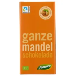 dennree Vollmilchschokolade mit ganzen Mandeln – Produktbild 1 von 1