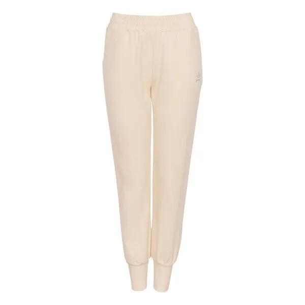 Jaya Jaya MANDY - Damen - perfekt sitzende Jogger-Pants für Yoga und Freizeit in softem French Terry aus elastischer Biobaumwolle, Vanilla/creme, – Produktbild 3 von 4