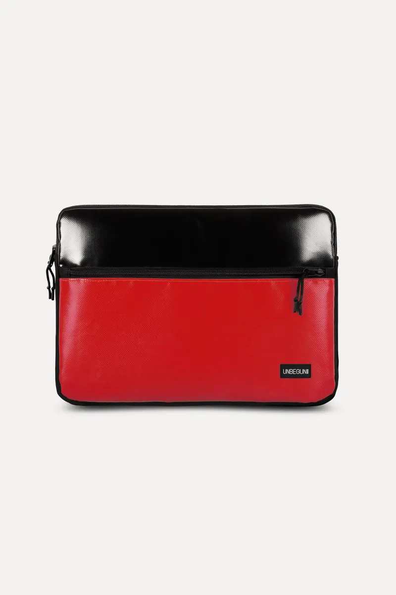 UNBEGUN UNBEGUN Herren vegan Laptop-Hülle Mit Fronttasche, Schwarz, – Produktbild 2 von 2