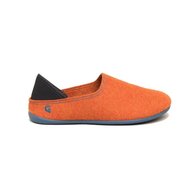 Gottstein Gottstein Wool Slip-On Pantoffel, Orange(orange/petrol), – Produktbild 1 von 4