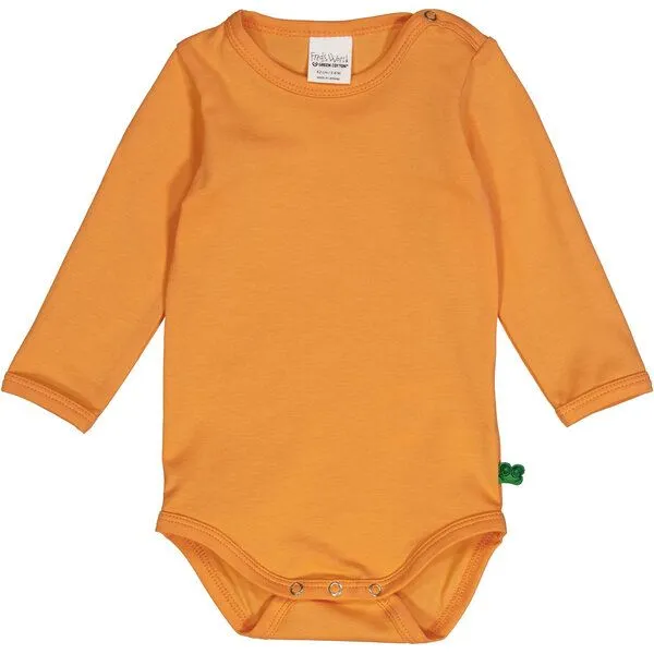 Freds World Freds World Langarmbody – GOTS-zertifiziert, vegan, Tangerine (orange), – Produktbild 1 von 2