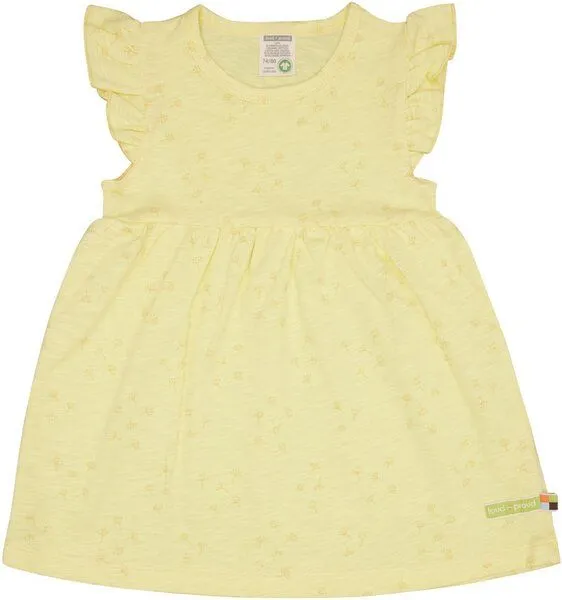 loud + proud loud + proud Babys & Kinder Kleid Slub Jersey, GOTS-zertifiziert, Blonde(gelb), – Produktbild 2 von 2
