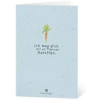 Die Stadtgärtner Die Stadtgärtner Grußkarte mit Saatpapier und Umschlag I Karte für Geburtstag, Jahrestag & Wertschätzung I Saatpapier enthält hochwertige Möhren-Samen – Produktbild 1 von 1