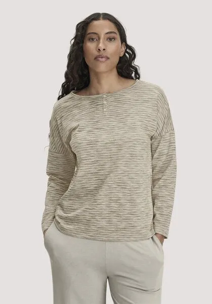 hessnatur hessnatur Schlafshirt Relaxed aus Bio-Baumwolle mit TENCEL Modal, Mocca, – Produktbild 1 von 4