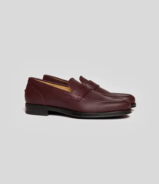 Solari Milano Solari Milano Veganer Penny Loafer - Herren, Burgundy, – Produktbild 2 von 3