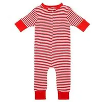 OrganicEra Gestreifter Baby-Schlafanzug mit Reißverschluss 'OrganicEra' aus Bio-Baumwolle – Produktbild 1 von 1
