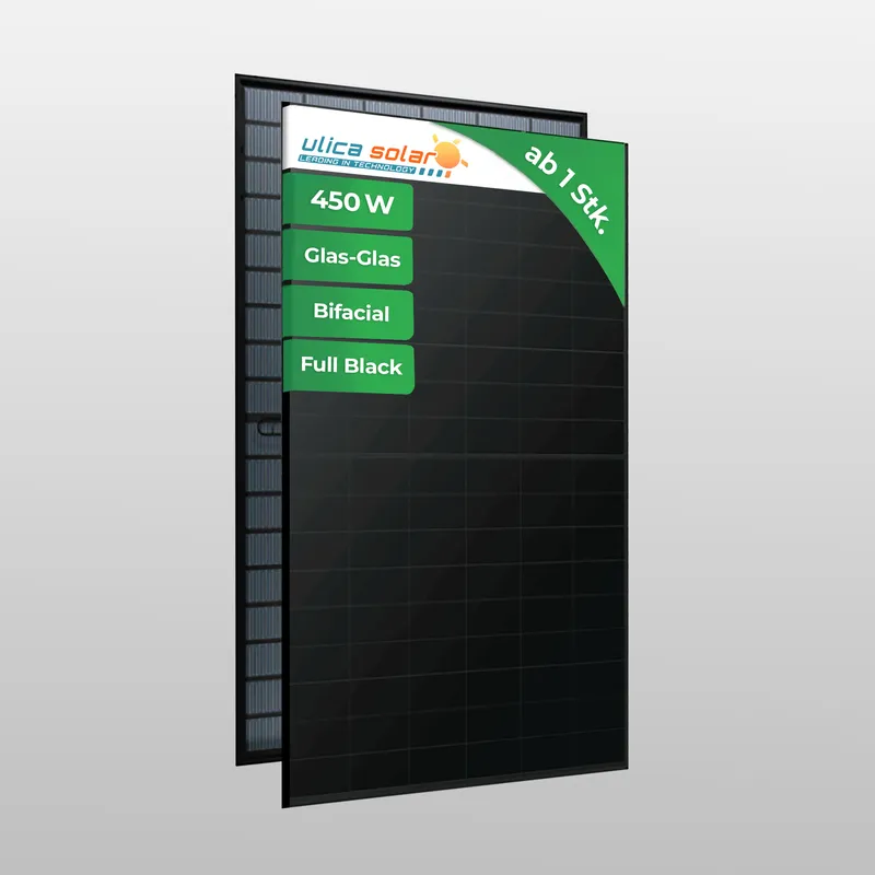 Ulica Solar 450W Full Black Glas Glas - UL-450M-108BDGN – Produktbild 1 von 2