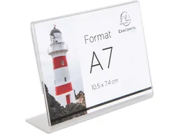 Exacompta 10er-Pack Exacompta Tischaufsteller "Exacryl" aus PMMA, DIN A7, Querformat – Produktbild 1 von 1