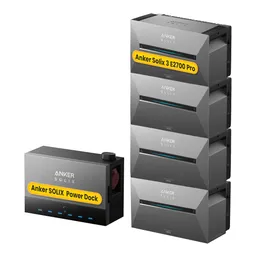 Anker Anker SOLIX Power Dock Multisystem mit Solarbank 3 E2700 Pro Balkonkraftwerk Speicher, by Powerness - 1x Anker Power Dock + 4x Solarbank 3 E2700 Pro / ohne Smart Meter / Standardversand – Produktbild 1 von 1