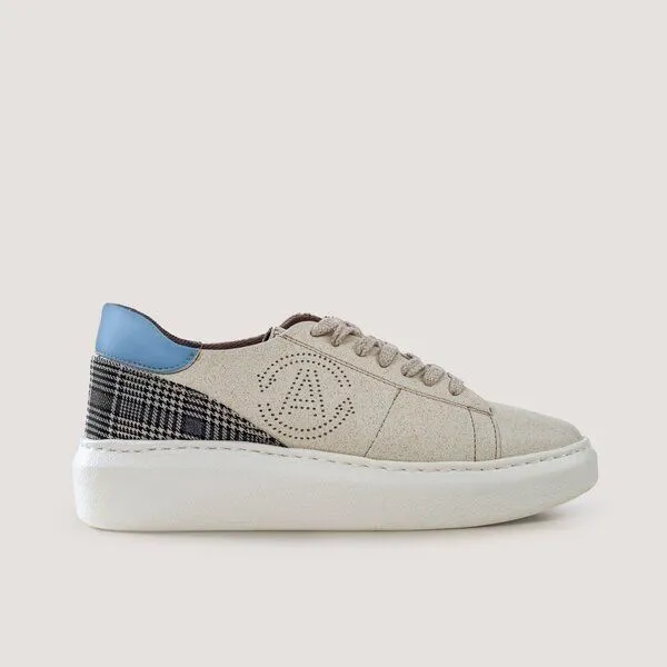 AGAZI AGAZI JANE - apple leather sneakers (vegan, plant-based), Sky blue, – Produktbild 1 von 4