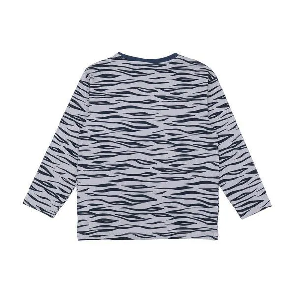 Walkiddy Kinder Langarmshirt GOTS zertifiziert – Grau mit Tigermuster, weich & bequem | von Walkiddy, Grau, – Produktbild 2 von 2