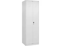 C+P C+P Wäsche-/Garderobenspind Classic PLUS, 2 Abteile, 1850x600x500mm, Verkehrsweiß – Produktbild 1 von 1