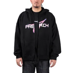 Preach Preach Blurry Gots Zip Hoodie – Produktbild 1 von 1