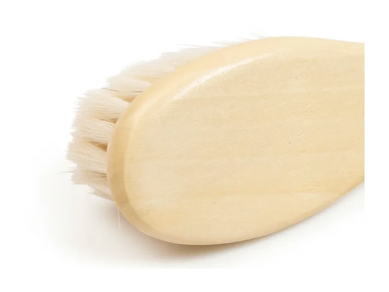 Grünspecht Grünspecht Naturhaarbürste aus Ziegenhaar für Neugeborene Babybürste von 0-6 Monaten – Produktbild 2 von 2