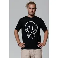 watapparel watapparel T-Shirt Unisex Smiley, Black, – Produktbild 1 von 1