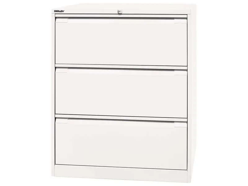 Bisley Bisley Registraturschrank verkehrsweiß 3 Schubladen 2-bahnig – Produktbild 1 von 1